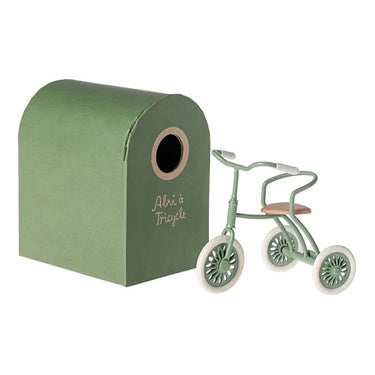 Maileg Abri a Tricycle Mouse Green